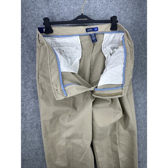 NWT Izod Men's Size 41X35 Performance Stretch Pants Non-Iron Wicking Big & Tall - Picture 8 of 15